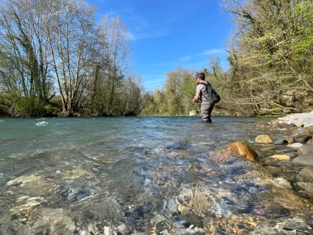 comment pêcher en waders