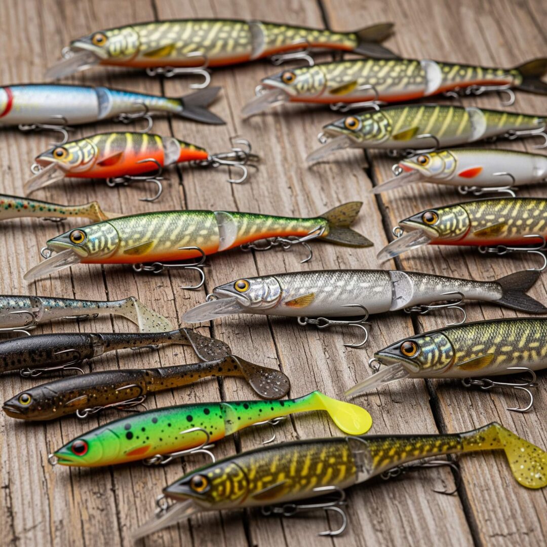 LOT DE 10 LEURRES SOUPLES POUR CARNASSIER 9.5 CM - Sport