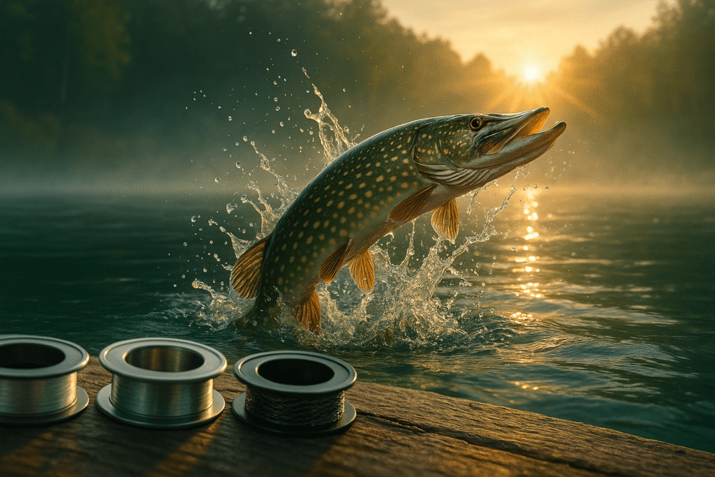 brochet et bobine bas de ligne